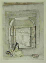 Der Palast des Generalife, von der Casa de Chapi, aus 